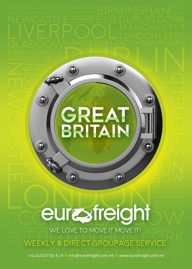EuroFreight Services UK Groupage to and from Malta